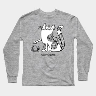 Cartoon Cat Mighty Hunter Long Sleeve T-Shirt